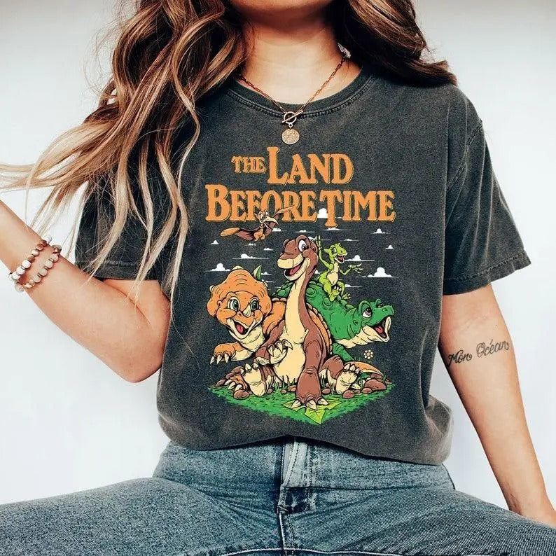 The Land Before Time Pastel Dinosaur Friends Shirt, Dinosaur Party Shirt Hoodie, Sweatshirt | RetroVerseTees.com