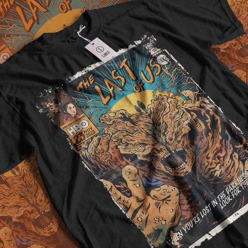 The Last of Us Vintage Halloween Horror Movie Streetwear Graphic Unisex Short Sleeve T-Shirt Hoodie, Sweatshirt
