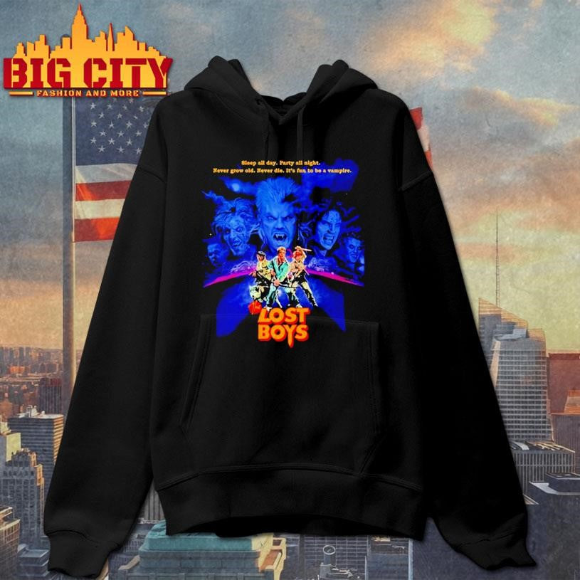 The Lost Boys Sleep All Day Party All Night Never Grow Old Never Die It’s Fun To Be A Vampire Squad Shirt