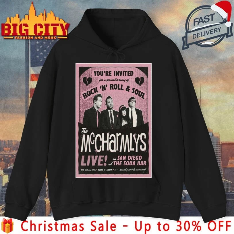 The McCharmlys The Soda Bar San Diego Poster shirt