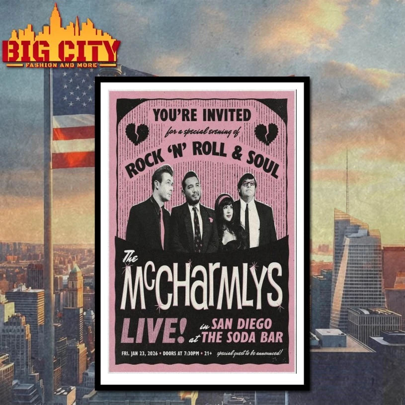 The McCharmlys The Soda Bar San Diego Poster shirt