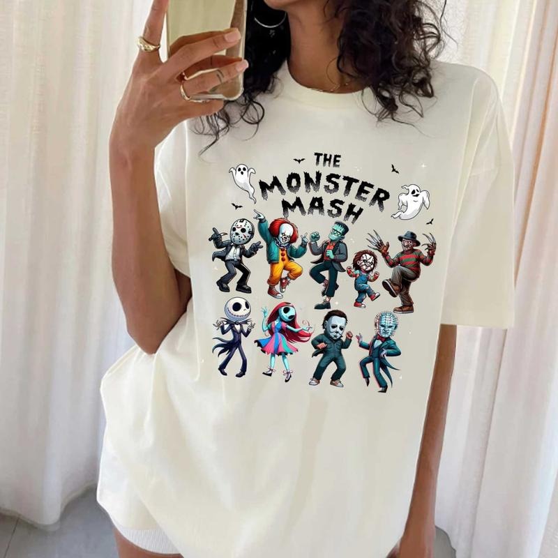 The Monster Mash Shirt, Hallowen Shirt,  Cute Fall Shirt, Spooky Season Hoodie, Sweatshirt | RetroVerseTees.com