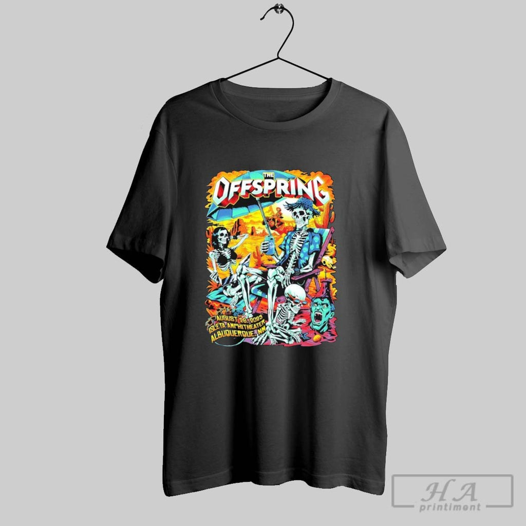 The Offspring In Albuquerque Nm On Aug 26 2025 Skeleton T Shirts