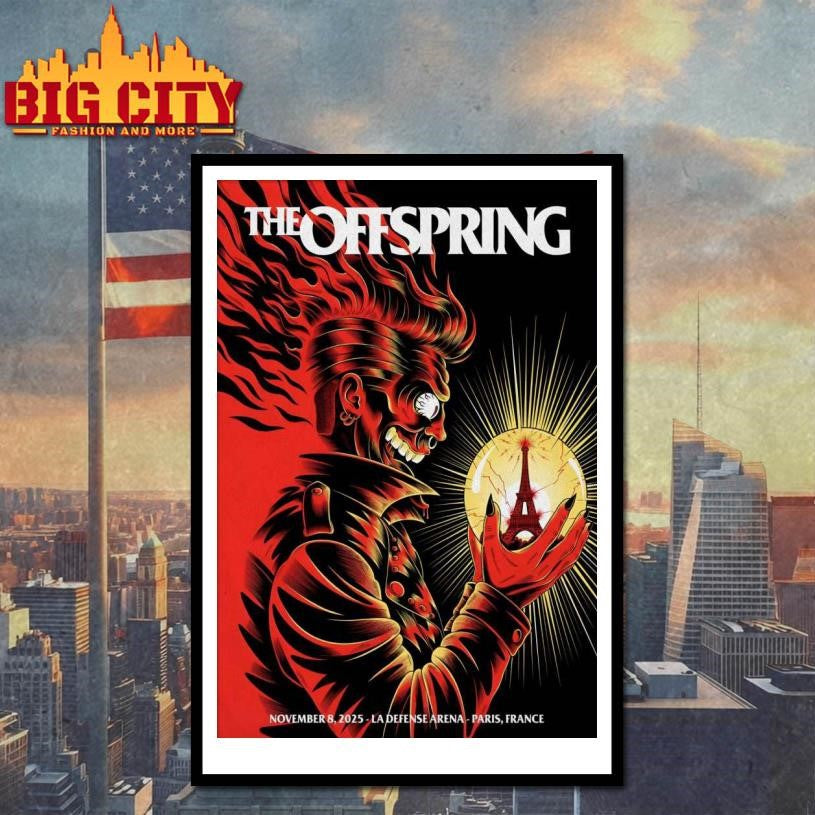 The Offspring Nanterre, France November 8 2025 Poster shirt