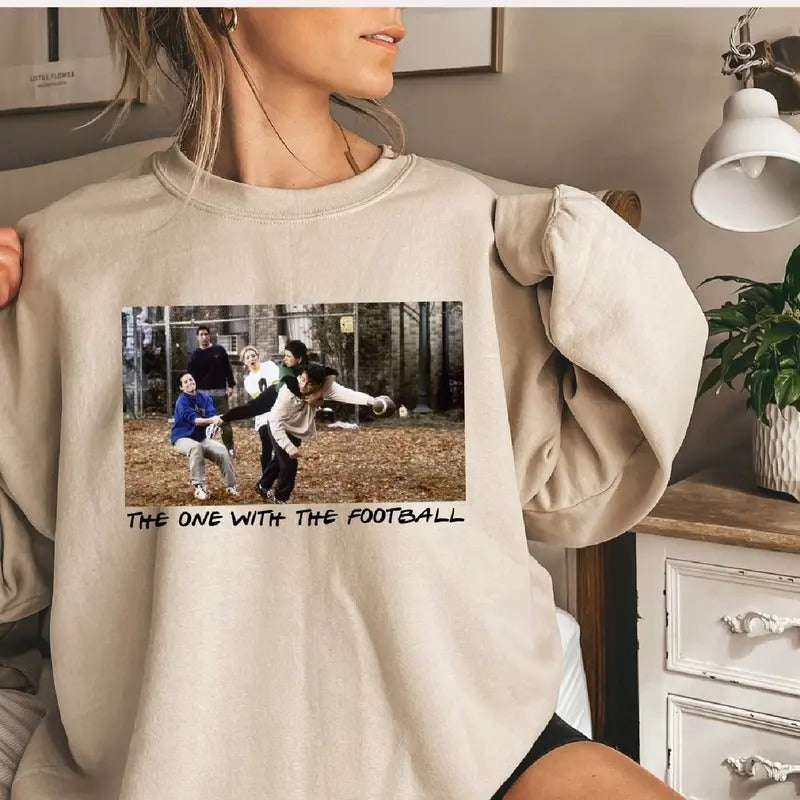 The One With The Football Shirt, The One With The Football Friendsgiving Shirt Hoodie, Sweatshirt | RetroVerseTees.com