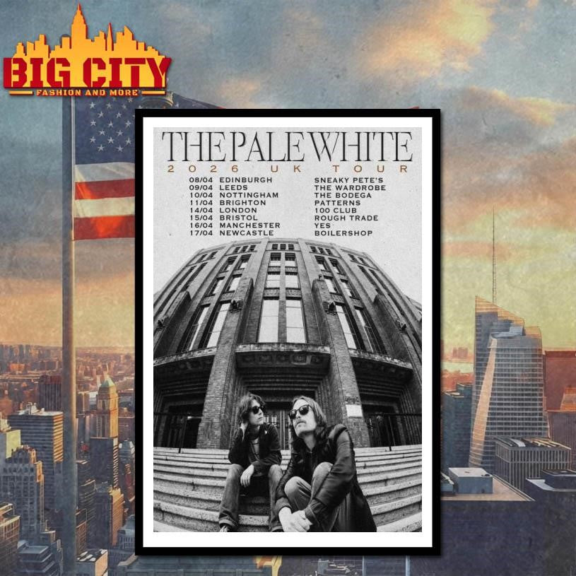 The Pale White 2026 UK Tour Poster Shirt