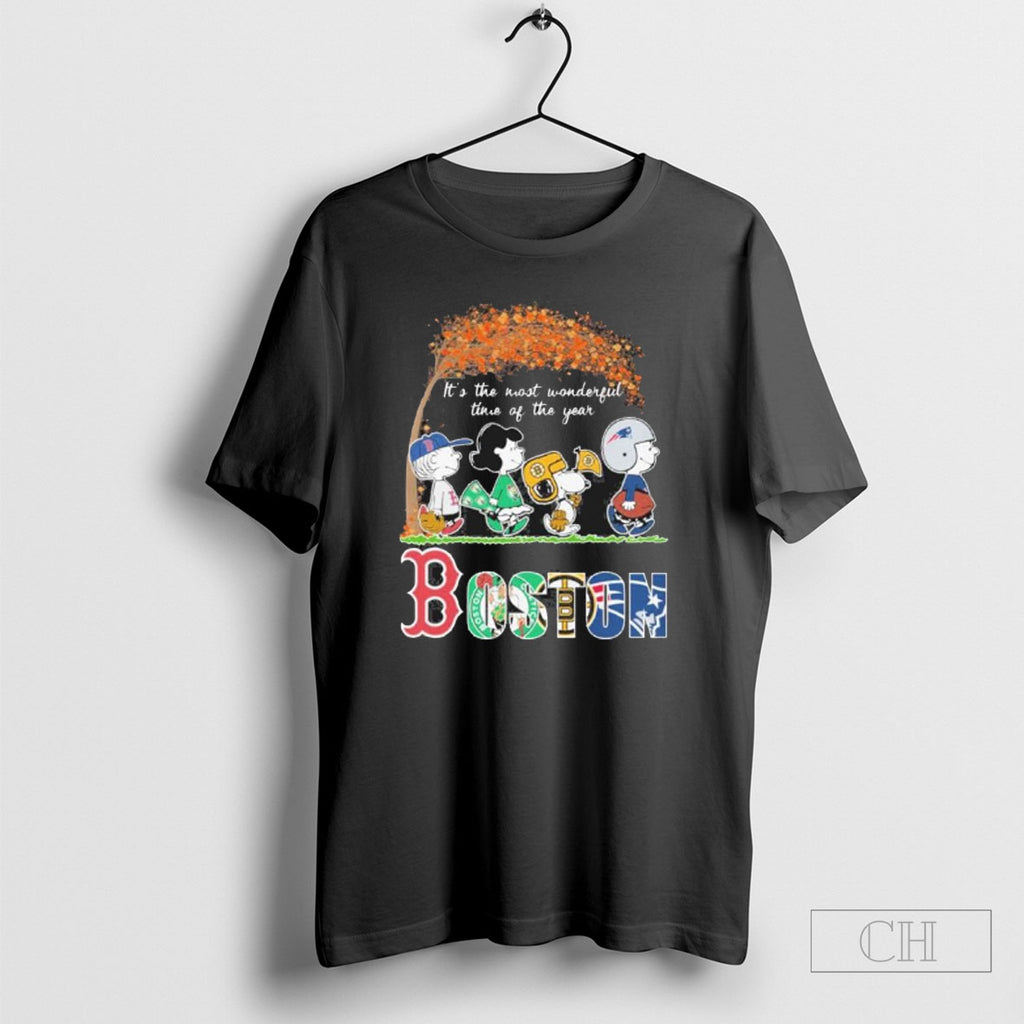 The Peanuts Walking X Boston Sports Teams Its The Most Wonderful Time Of The Year