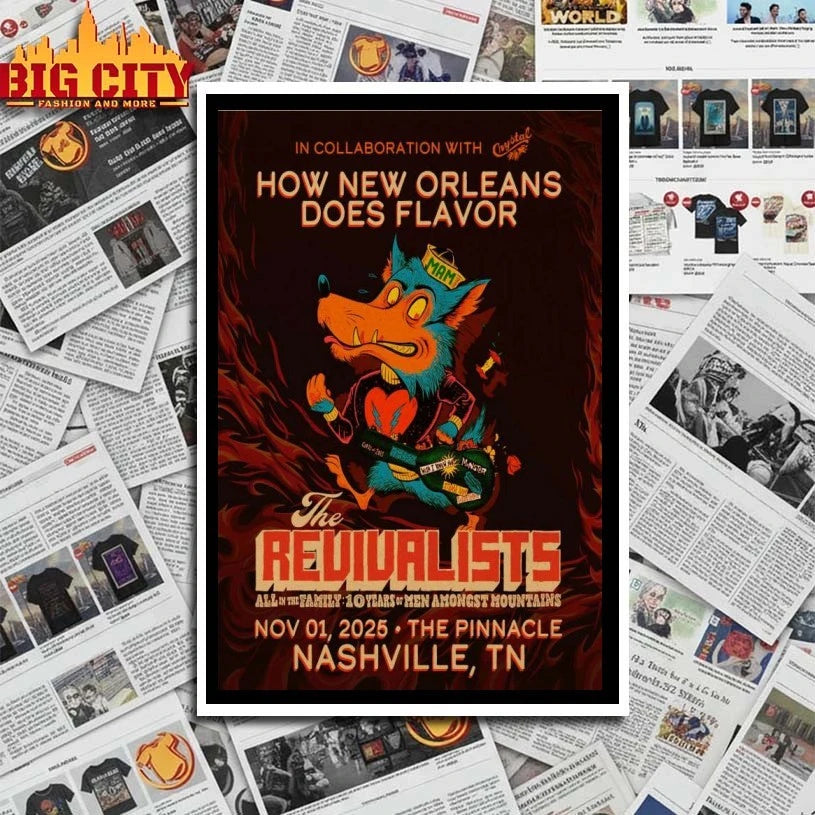 The Revivalists Fall Tour 2025 Nashville TN Poster shirt