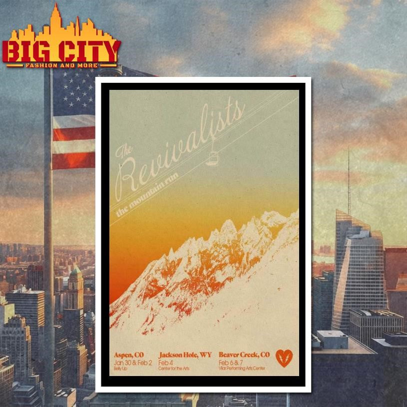 The Revivalists Winter 2026 Tour Poster Shirt