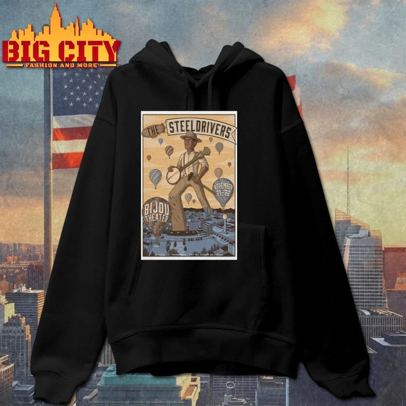 The SteelDrivers Nov 21-22 2025 Bijou Theatre, Knoxville, Tennessee Poster shirt