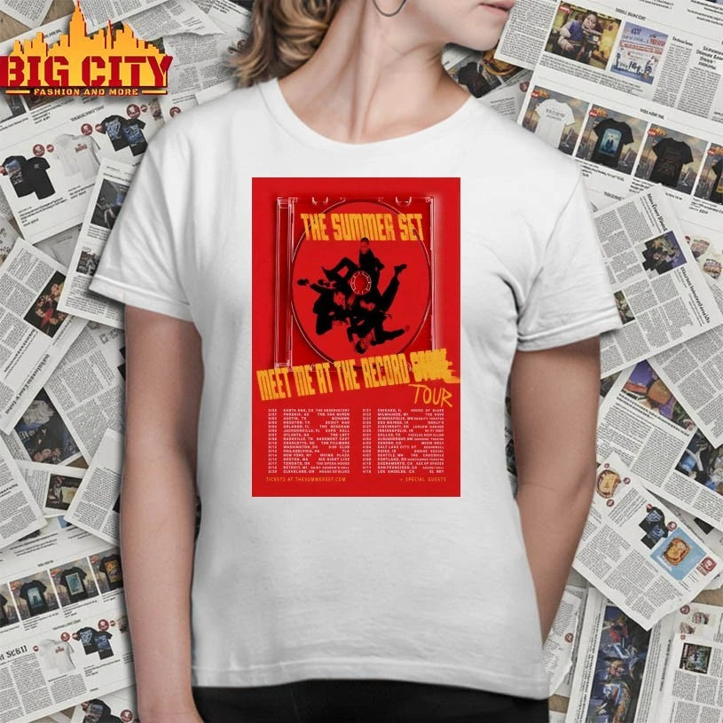 The Summer Set Meet Me The Record Tour 2026 Poster shirt