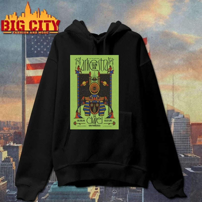 The Sun Ra Arkestra San Francisco Feb 28, March 1 2026 Poster shirt