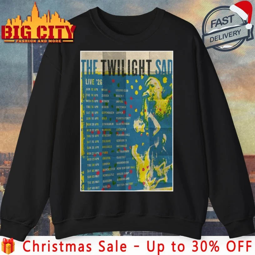 The Twilight Sad UK and European 2026 Tour Poster shirt