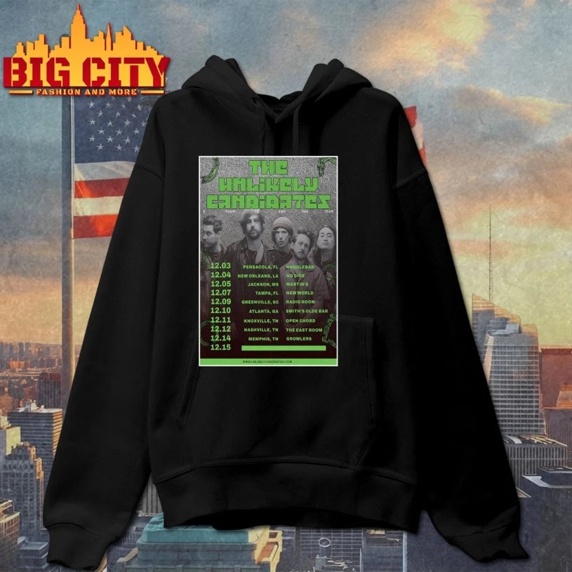 The Unlikely Candidates Tour December 2025 Poster shirt