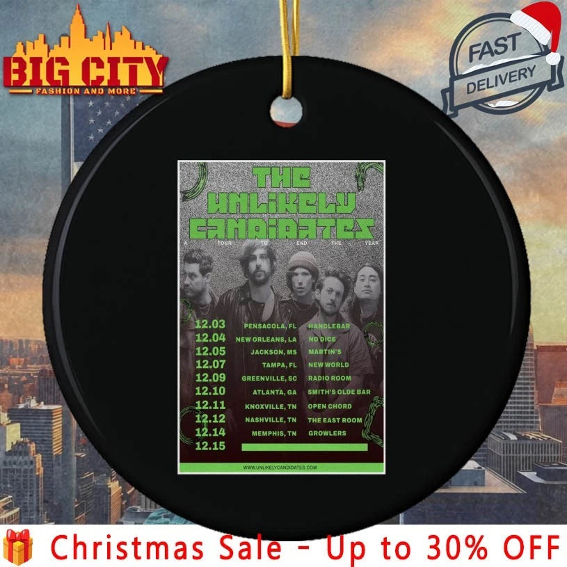 The Unlikely Candidates Tour December 2025 Poster shirt