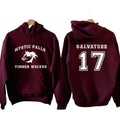 The Vampire Diaries inspired Hoodies, Mystic Falls Salvatore 17 Front And Back, Vampire Diaries Hoodie, Hoodie hot trend...
