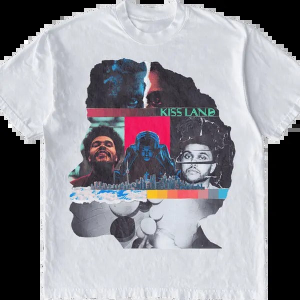 The Weekkknd Head Album T-Shirt Graphic Vintage Tee 100% Cotton For Men For Women Hoodie, Sweatshirt | RetroVerseTees.com