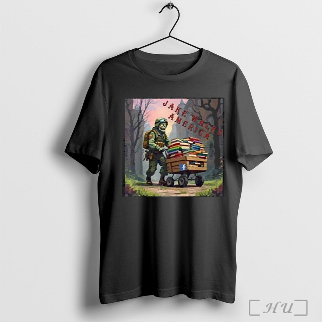 The Zombie Pusher Jake Walks America T Shirts