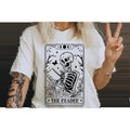 The reader tarot card shirt, Skeleton Booktrovert shirt, dark romance shirts, acotar, throne of glass book merch Hoodie,...