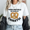 These Pretzels Are Making Me Thirsty Shirt Seinfeld Cosmo Kramer Shirt Hoodie, Sweatshirt | RetroVerseTees.com