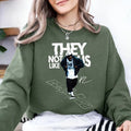 They Not Like Us Hip-Hop Merchandise Unisex Sweater, Meme Music Shirt, Hiphop Music, Character Music Gift Meme Hoodie,...