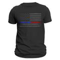 Thin Blue Red Line Flag 2.0 Men's T-Shirt Hoodie, Sweatshirt | RetroVerseTees.com