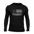 Thin Green Line Flag USA Army  Long Sleeve Men's T-Shirt Hoodie, Sweatshirt | RetroVerseTees.com