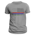 Thin Red Blue Green Line Flag 2.0 Men's T-Shirt Hoodie, Sweatshirt | RetroVerseTees.com