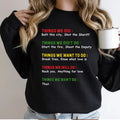 Things We Did , Funny Sweatshirt Casual Street Style Fleece Fabric Crewneck Pullover Sweatshirt Tops Trendy for Women for...