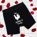This Cockerel Belongs To Customer Name Boxer, Personalized Men's Underwear, Boyfriend Valentine Gift Boxer, Anniversary...