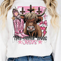 This Heifer Loves Jesus DTF Transfers - THIS IS NOT A SHIRT Hoodie, Sweatshirt | RetroVerseTees.com