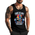 This Is My Autism Gym Shirt Puzzle Fitness Workout Unisex Tank Top, Cotton, Size S-3XL Hoodie, Sweatshirt
