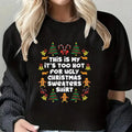 This Is My It's Too Hot For Ugly Christmas Sweaters Shirt Funny Tee Pure Cotton Casual Street Style Crew Neck Short...
