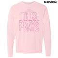 This Mama Prays Rosette Long Sleeve Comfort Colors T-Shirt Hoodie, Sweatshirt | RetroVerseTees.com