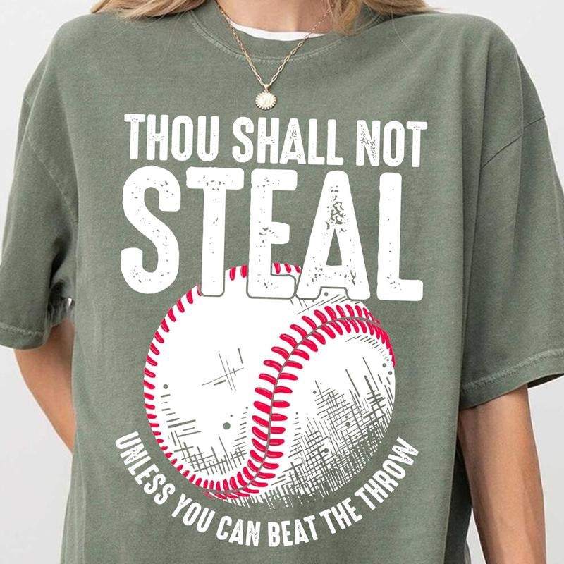 Thou Shall Not Steal DTF Transfers - THIS IS NOT A SHIRT Hoodie, Sweatshirt | RetroVerseTees.com