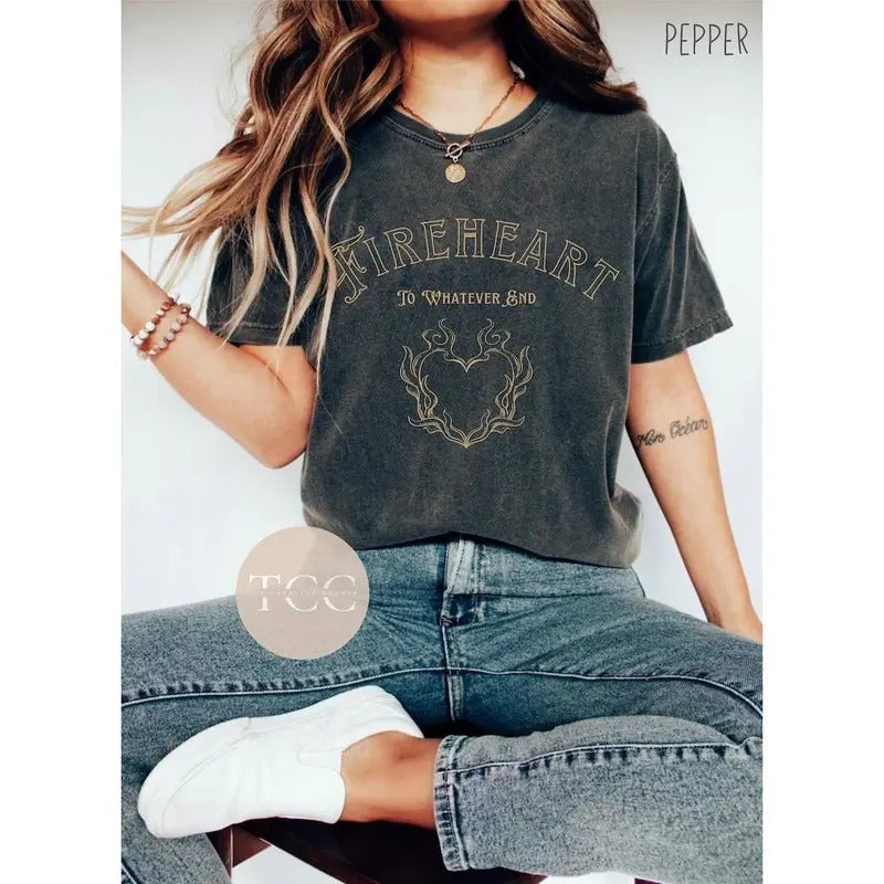 Thr0ne 0f Glass Fireheart Shirt, Thr0ne 0f Glass Tshirt, Terrasen T0 Whatever End Kingd0m 0f Ash Shirt, AC0TAR Shirt, AC0TAR Merch,