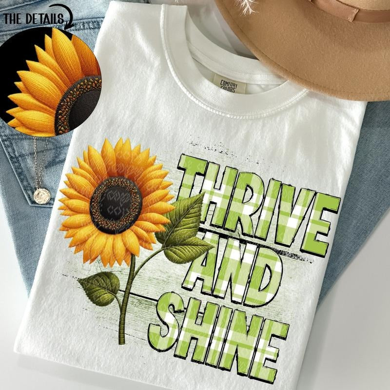 Thrive and Shine DTF Transfers - THIS IS NOT A SHIRT Hoodie, Sweatshirt | RetroVerseTees.com