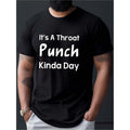 Throat Heavy Day letter printed T-shirt, comfortable classic round neck design, loose version, very suitable for outdoor...