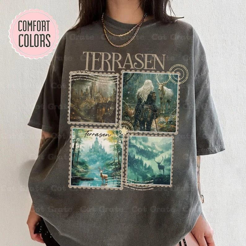 Throne Of Glass Aelin Galathynius Shirt - Terrasen ACOTAR Tee Best Price Hoodie, Sweatshirt | RetroVerseTees.com