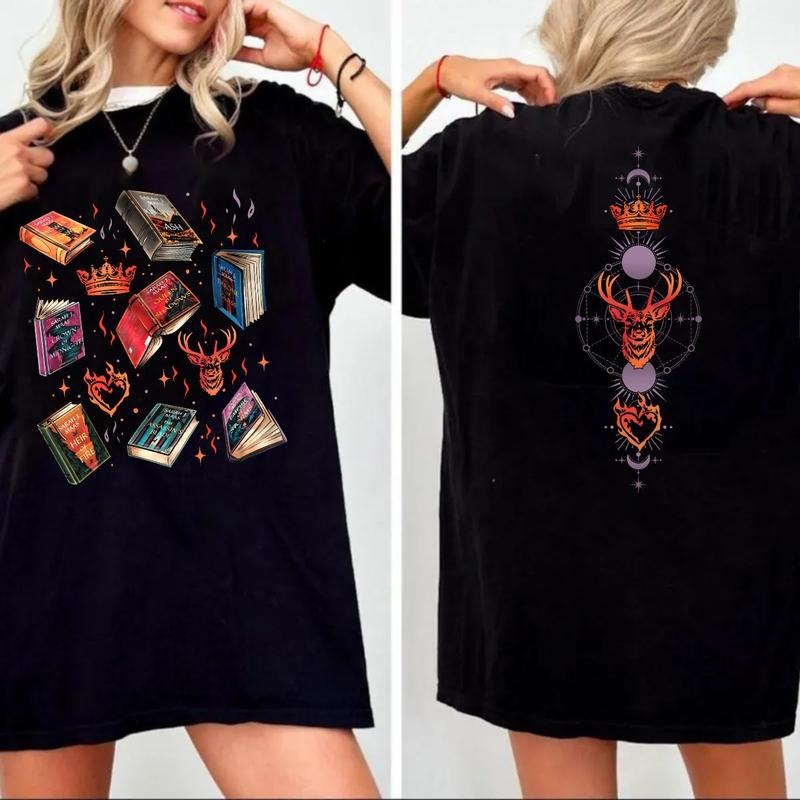 Throne Of Glass Sweatshirt, Aelin Galathynius Shirt, Kingsflame The Thirteen T Shirt, Gift For Book Lover, Booktok Shirt,...