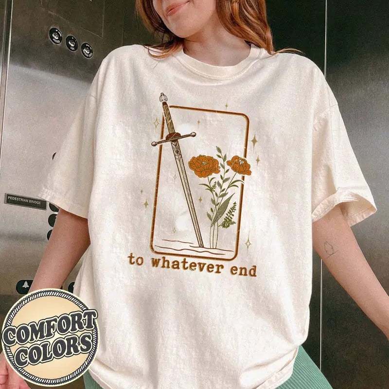 Throne of Glass Flower Aelin Quote Comfort Colors Shirt, the Thirteen Shirt, Throne of Glass Shirt, Gift for Her, to...