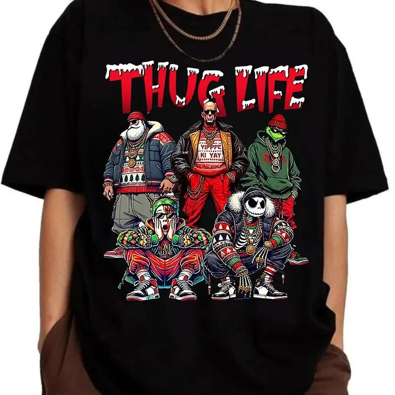 Thug Life Christmas Comedy Movies Friends Tshirt Sweatshirt Hoodie, The Boys Of Winter Christmas, Holiday Gift, Unisex...