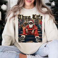 Thug Life Christmas Shirt, Christmas Movies Shirt, Santa Xmas Crew Neck, Gifts For Christmas, Xmas Graphic Tee Comfort...