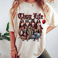Thug Life Halloween Character Shirt, Comadre Crew Horror Movie Shirt, Halloween Mama Chigona, Old School Halloween Tee,...
