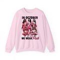 Thug Life Horror Movie Characters T-Shirt, In October We Wear Pink Horror Shirt, Halloween Girls Horror Shirt, Funny...