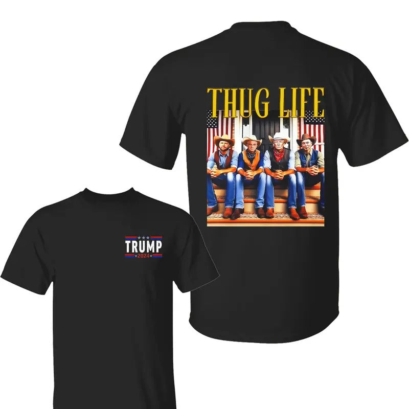Thug Life Trum Shirt, Trum 2024 Shirt, Election 2024 Shirts, Make America Great Again, All Size, For Men, For Women...