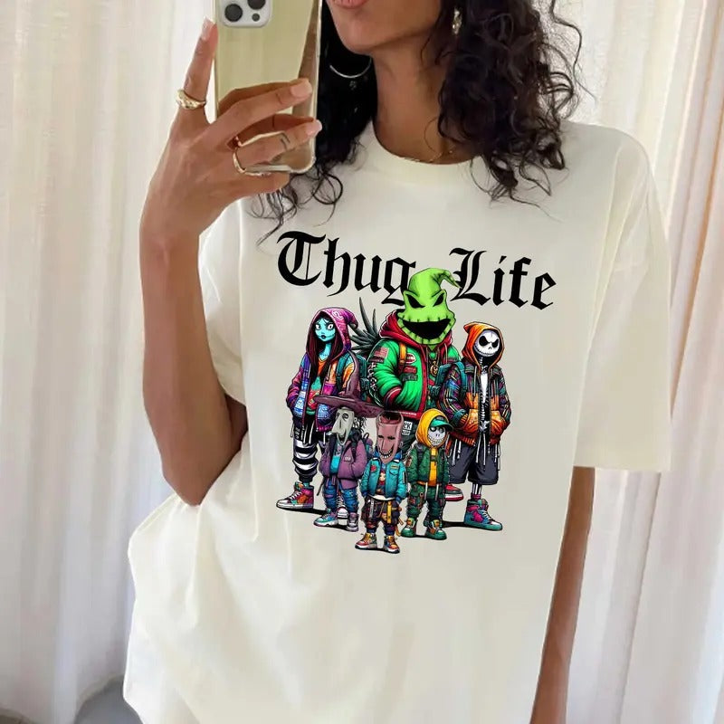 Thuglife Halloween Shirt, Hallowen Shirt,  Cute Fall Shirt, Spooky Seasonstyle{n002}2 Hoodie, Sweatshirt | RetroVerseTees.com