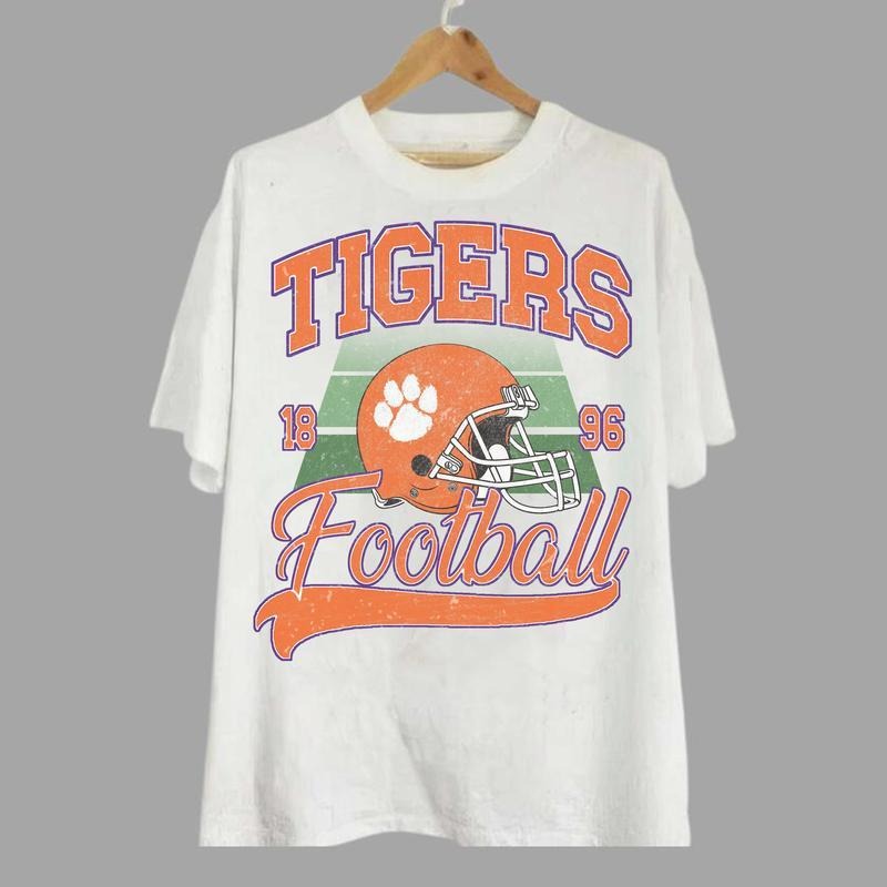 Tigers Vintage Football T-shirt, State University Unisex Vintage T-shi Hoodie, Sweatshirt | RetroVerseTees.com
