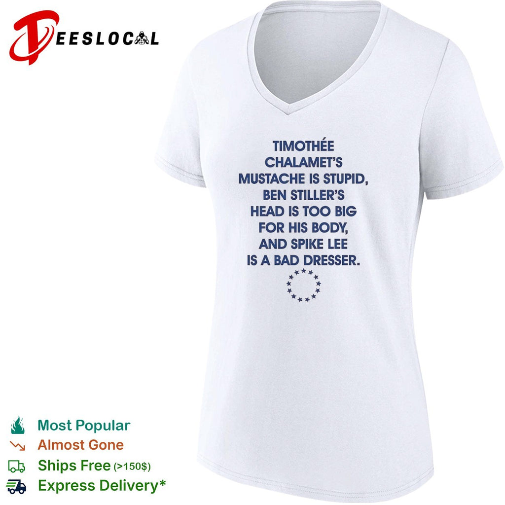 Timothée Chalamet Ben Stiller and Spike Lee Roast shirt