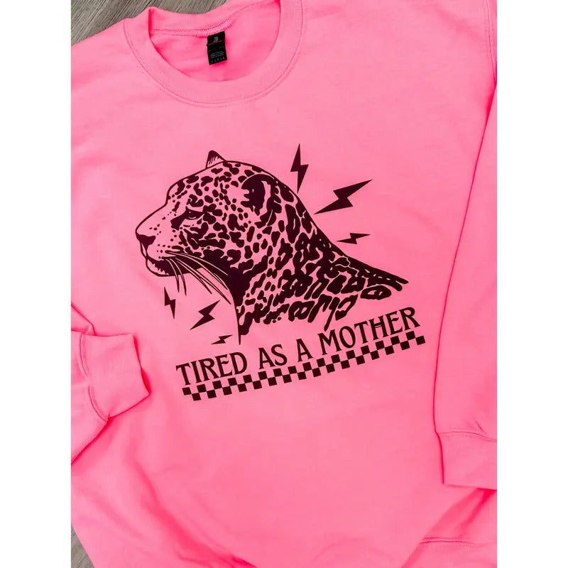 Tired As A Mother Graphic Pullover T-Shirts, Hoodie, Sweatshirt | RetroVerseTees.com